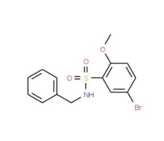 N-Benzyl-N-5-bromo-2-methoxybenzenesulphonamide (CAS 446308-82-3) - chemical structure image