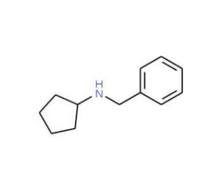 N-Benzyl-N-cyclopentylamine (CAS 15205-23-9) - chemical structure image