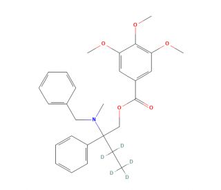 N-Benzyl N-Demethyl Trimebutine-d5 (CAS 1330189-05-3) - chemical structure image