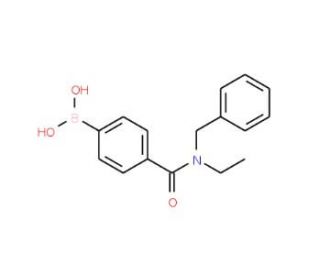 N-Benzyl-N-ethyl 4-boronobenzamide (CAS 913835-41-3) - chemical structure image