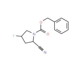 N-Benzyloxycarbonyl-(2S,4R)-2-cyano-4-fluoropyrrolidine - chemical structure image