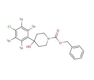 N-Benzyloxycarbonyl-4-(4-chlorophenyl-d4)-4-piperidinol - chemical structure image
