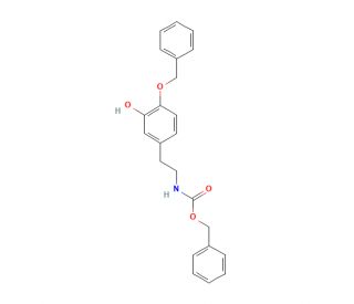 N-Benzyloxycarbonyl-4-O-benzyl Dopamine (CAS 87745-55-9) - chemical structure image
