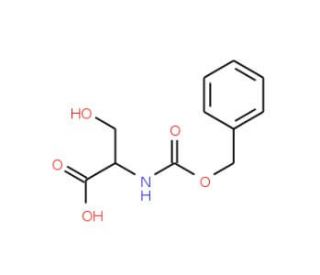 N-Benzyloxycarbonyl-D-serine (CAS 6081-61-4) - chemical structure image