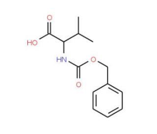 N-Benzyloxycarbonyl-D-valine (CAS 1685-33-2) - chemical structure image