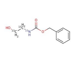 N-(Benzyloxycarbonyl)ethanolamine-13C2,15N - chemical structure image