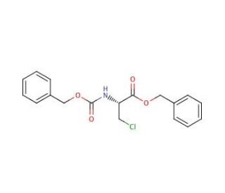 N-(Benzyloxycarbonyl)-L-&beta;-chloroalanine Benzyl Ester (CAS 55822-82-7) - chemical structure image