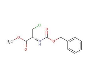 N-(Benzyloxycarbonyl)-L-&beta;-chloroalanine Methyl Ester (CAS 62107-38-4) - chemical structure image