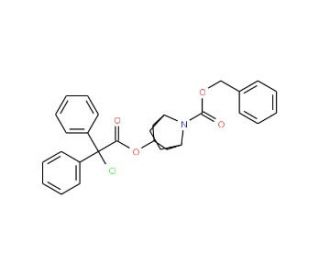 N-Benzyloxycarbonyl-O-(2-chloro-2,2-diphenyl)acetyl Nortropine - chemical structure image