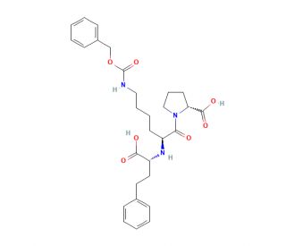 N-Benzyloxycarbonyl (S)-Lisinopril (CAS 1356382-88-1) - chemical structure image