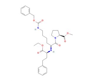 N-Benzyloxycarbonyl (S)-Lisinopril Ethyl Methyl Diester (CAS 1356011-68-1) - chemical structure image