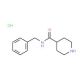 N-benzylpiperidine-4-carboxamide hydrochloride (CAS 101264-48-6) - chemical structure image