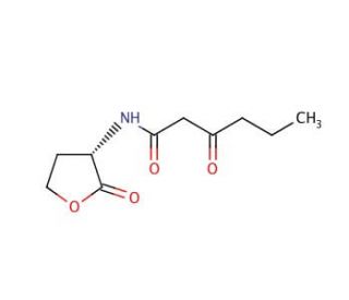 N-(&beta;-ketocaproyl)-L-Homoserine lactone (CAS 143537-62-6) - chemical structure image
