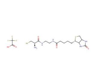 N-Biotinyl-N&prime;-cysteinyl Ethylenediamine Trifluoroacetic Acid Salt (CAS 288144-42-3) - chemical structure image