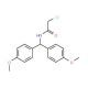 N-[bis(4-methoxyphenyl)methyl]-2-chloroacetamide (CAS 28230-40-2) - chemical structure image