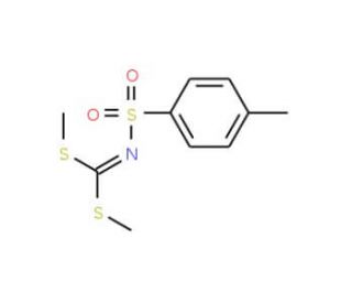 N-[Bis(methylthio)methylene]-p-toluenesulfonamide (CAS 2651-15-2) - chemical structure image