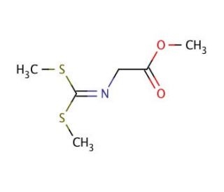 N-[Bis(methylthio)methylene]glycine methyl ester (CAS 58091-08-0) - chemical structure image