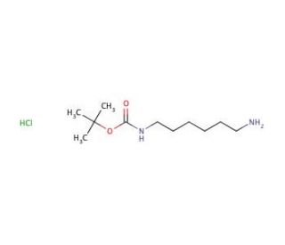 N-Boc-1,6-hexanediamine hydrochloride (CAS 65915-94-8) - chemical structure image