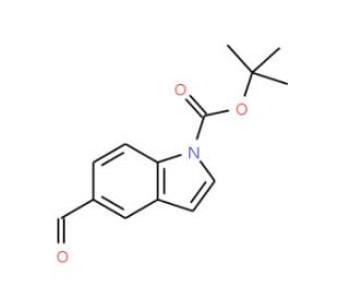 N-Boc-1H-indole-5-carbaldehyde (CAS 279256-09-6) - chemical structure image