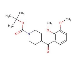 N-Boc-(2,3-dimethoxyphenyl)-4-piperidinylmethanone (CAS 139290-71-4) - chemical structure image