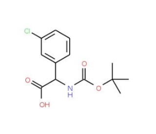 N-Boc-2-(3&prime;-chlorophenyl)-D-glycine (CAS 926641-28-3) - chemical structure image