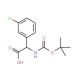 N-Boc-2-(3′-chlorophenyl)-D-glycine (CAS 926641-28-3) - chemical structure image