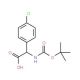 N-Boc-2-(4′-chlorophenyl)-L-glycine (CAS 917027-02-2) - chemical structure image