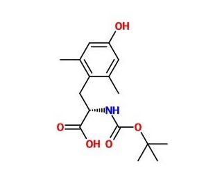 N-Boc-2,6-Dimethyl-L-tyrosine (CAS 99953-00-1) - chemical structure image