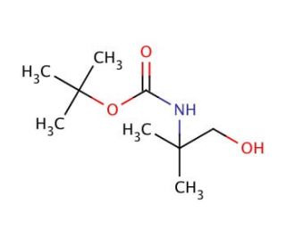 N-Boc-2-amino-2-methyl-1-propanol (CAS 102520-97-8) - chemical structure image