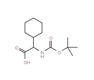 N-Boc-2-Cyclohexyl-DL-glycine (CAS 35264-05-2) - chemical structure image