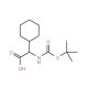 N-Boc-2-Cyclohexyl-DL-glycine (CAS 35264-05-2) - chemical structure image