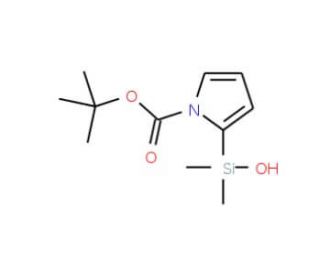 N-Boc-2-hydroxydimethylsilanyl-pyrrole (CAS 879904-82-2) - chemical structure image