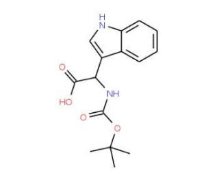 N-Boc-2-(Indole-3-yl)-DL-glycine (CAS 58237-94-8) - chemical structure image
