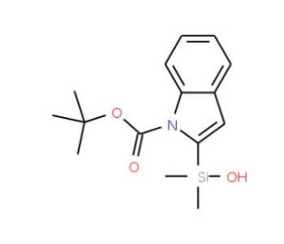 N-Boc-2-indolyldimethylsilanol (CAS 784161-48-4) - chemical structure image