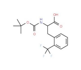 N-Boc-2-trifluoromethyl-D-phenylalanine (CAS 346694-78-8) - chemical structure image