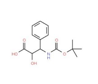 N-Boc-(2R,3R)-3-amino-2-hydroxy-3-phenylpropionic acid (CAS 145514-62-1) - chemical structure image