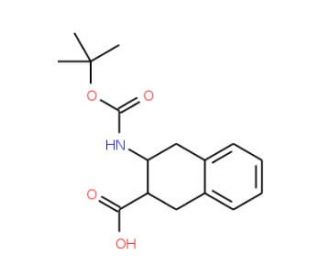 N-Boc-3-amino-1,2,3,4-tetrahydro-naphthalene-2-carboxylic acid (CAS 903094-83-7) - chemical structure image