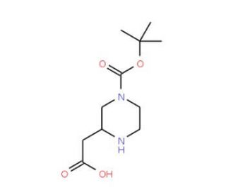 N-Boc-3-carboxymethylpiperazine (CAS 183591-72-2) - chemical structure image
