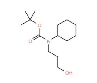 N-Boc-3-Cyclohexylamino-propan-1-ol (CAS 266690-55-5) - chemical structure image