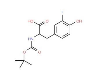 N-Boc-3-fluoro-L-tyrosine (CAS 125218-33-9) - chemical structure image