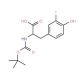 N-Boc-3-fluoro-L-tyrosine (CAS 125218-33-9) - chemical structure image