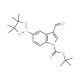N-Boc-3-formyl-5-indoleboronic acid pinacol ester (CAS 1025707-92-9) - chemical structure image