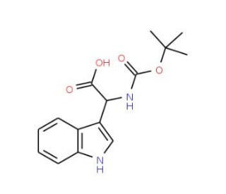 N-Boc-(3-indole)glycine (CAS 58237-94-8) - chemical structure image