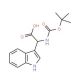 N-Boc-(3-indole)glycine (CAS 58237-94-8) - chemical structure image