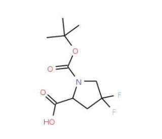 N-Boc-4,4-difluoro-L-proline (CAS 203866-15-3) - chemical structure image