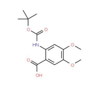 N-Boc-4,5-dimethoxyanthranilic acid (CAS 122744-78-9) - chemical structure image