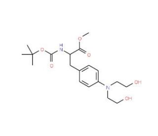 N-Boc-4-[bis(2-hydroxyethyl)amino]-L-phenylalanine Methyl Ester - chemical structure image