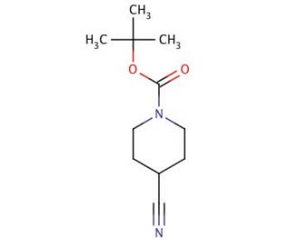 N-Boc-4-cyanopiperidine (CAS 91419-52-2) - chemical structure image