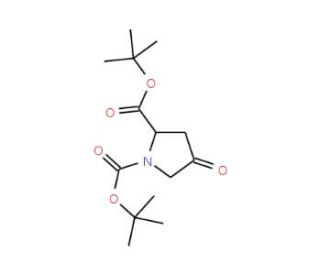 N-Boc-4-oxo-L-proline tert-butyl ester (CAS 166410-05-5) - chemical structure image
