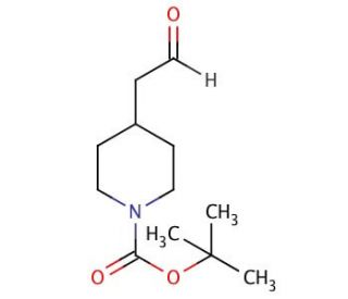 N-Boc-4-piperidineacetaldehyde (CAS 142374-19-4) - chemical structure image
